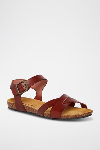 Leren Sandalen - Camel