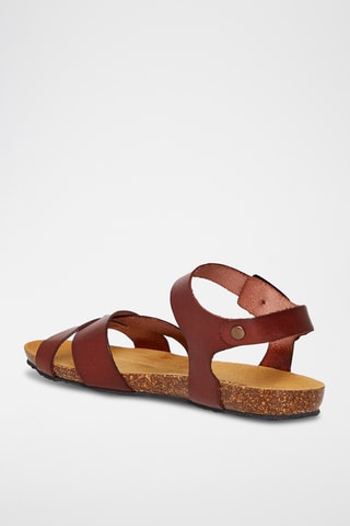 Leren Sandalen - Camel