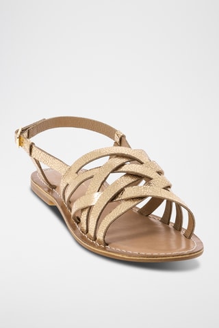 Sandalias de piel - Rosa dorado