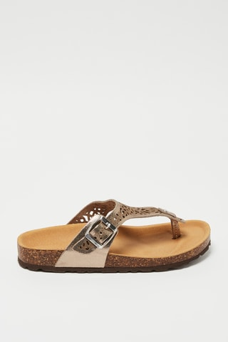 Leren Sandalen - Roségoudkleurig