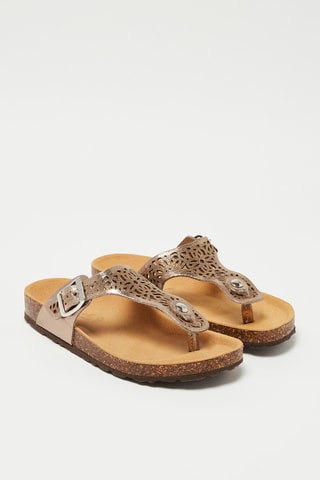 Leren Sandalen - Roségoudkleurig