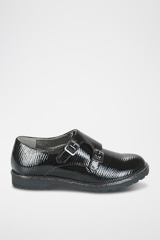 Derbies con hebillas con brillo Veron - Negro