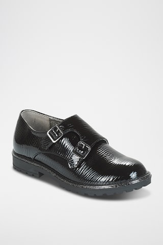 Derbies con hebillas con brillo Veron - Negro