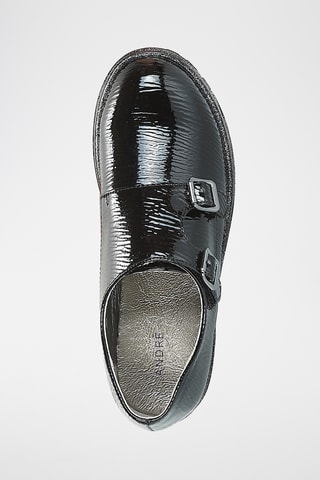 Derbies con hebillas con brillo Veron - Negro