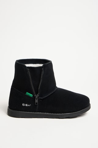 Gevoerde Nubuck Enkellaarzen Veron - Zwart