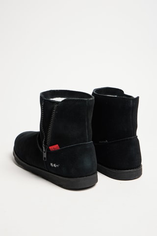 Gevoerde Nubuck Enkellaarzen Veron - Zwart