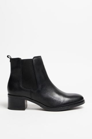 Botines Cheslea de piel Veron - Negro