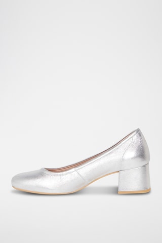 Leren Pumps Veron - Zilverkleurig