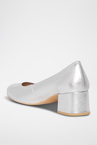 Leren Pumps Veron - Zilverkleurig