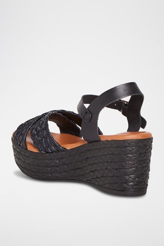 Sandalen met Sleehak Veron - Zwart