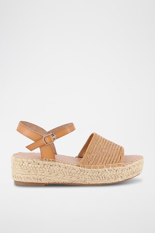 Sandalias de cuña Veron - Camel