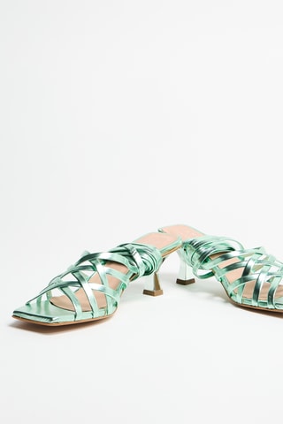 Romeinse Sandalen met hak Veron - Groen