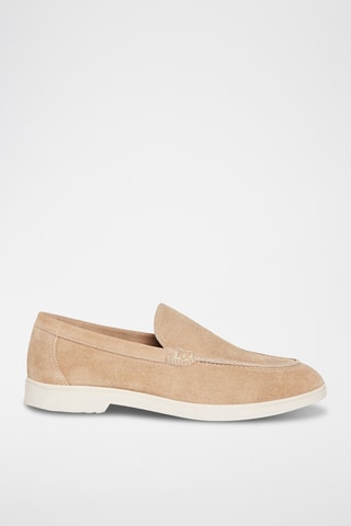 Mocassini in pelle scamosciata Clement - Beige