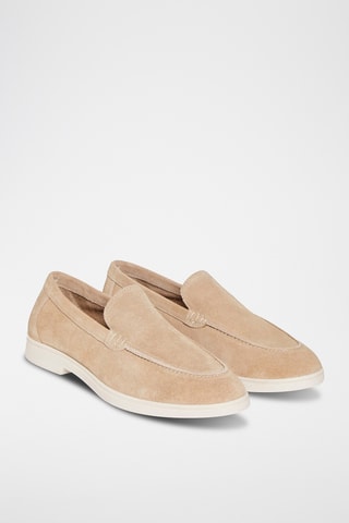 Mocassini in pelle scamosciata Clement - Beige