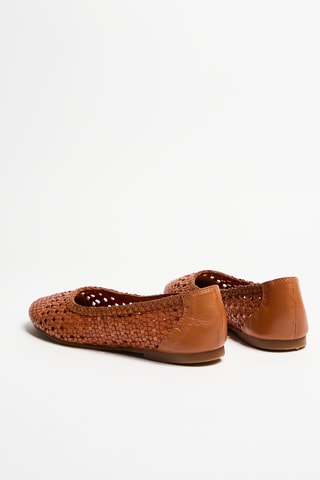 Leren Ballerina’s Iliona - Camel