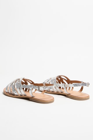 Nubuck Sandalen Swannie - Zilverkleurig