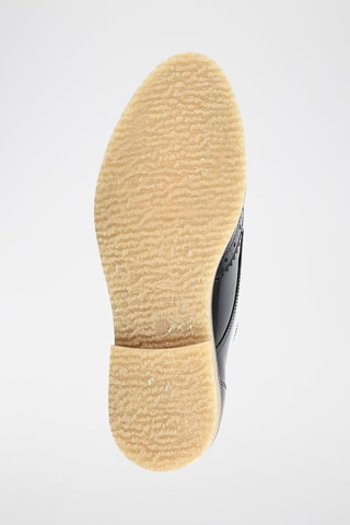 Stringate in pelle verniciata Go - Nero