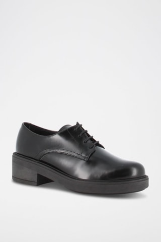 Stringate in pelle Berta - Nero