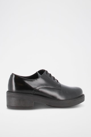 Stringate in pelle Berta - Nero