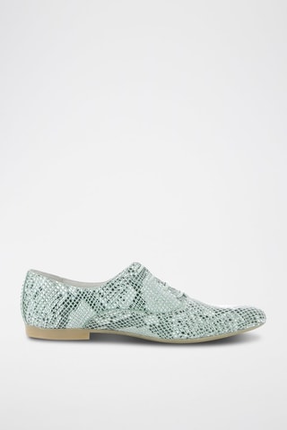 Oxford in pelle Caprice - Verde chiaro