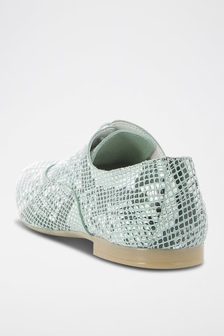Oxford in pelle Caprice - Verde chiaro