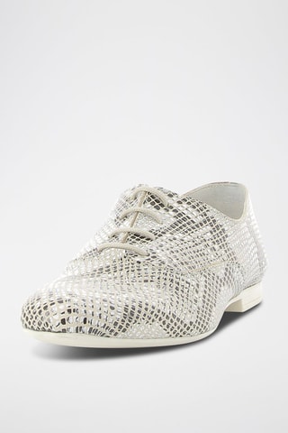 Leren Brogues Caprice Lichtgrijs