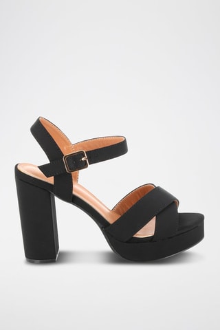 Sandalen met Hak Saloma - Zwart