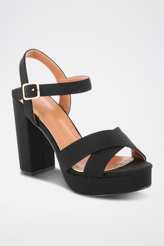 Sandalen met Hak Saloma - Zwart