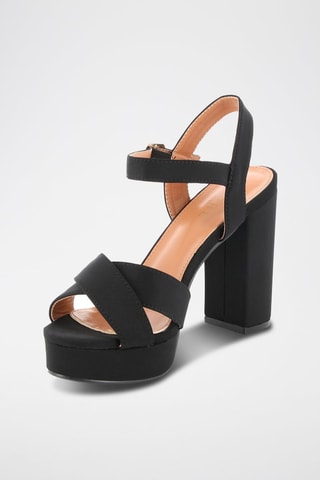 Sandalen met Hak Saloma - Zwart