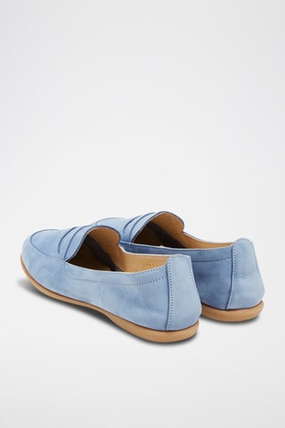 Nubuck Mocassins Hemelsblauw