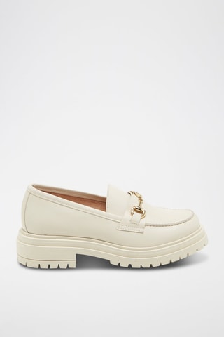 Mocassini in pelle - Beige 