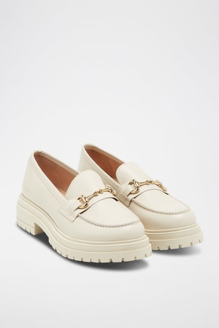 Mocassini in pelle - Beige 