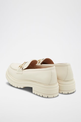 Mocassini in pelle - Beige 