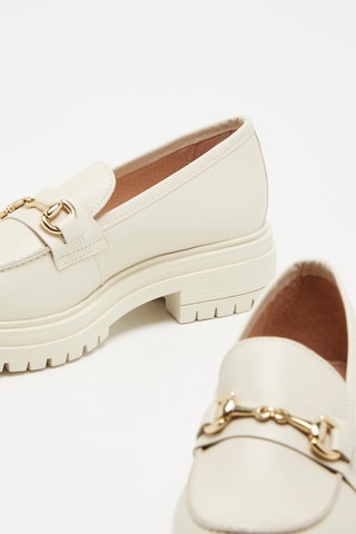 Mocassini in pelle - Beige 