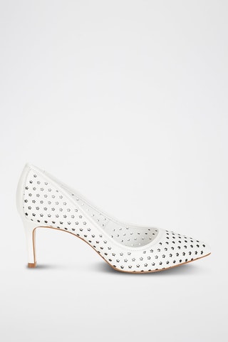 Leren Pumps Wit