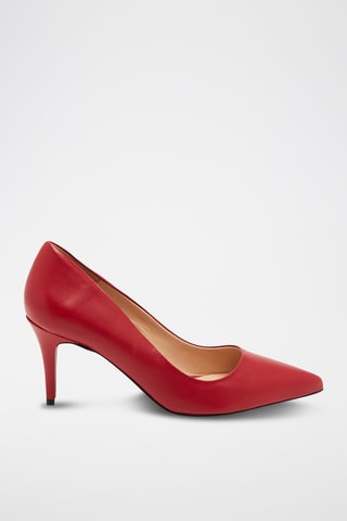 Leren Pumps Rood