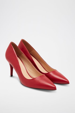 Leren Pumps Rood