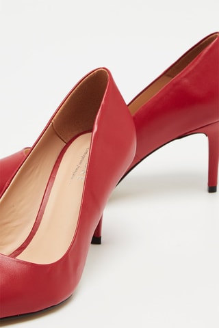 Leren Pumps Rood