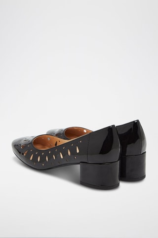 Zapatos con brillo de tacón - Negro