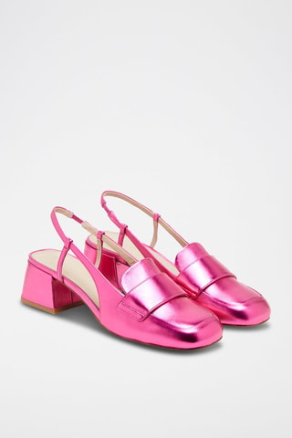 Leren Pumps Fuchsia