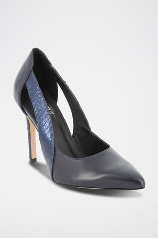 Leren Pumps Elancee Marineblauw