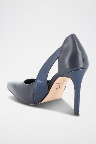 Leren Pumps Elancee Marineblauw