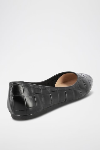 Leren Ballerina's Etourdie Zwart