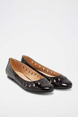 Ballerine in vernice - Nero
