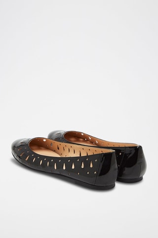 Ballerine in vernice - Nero