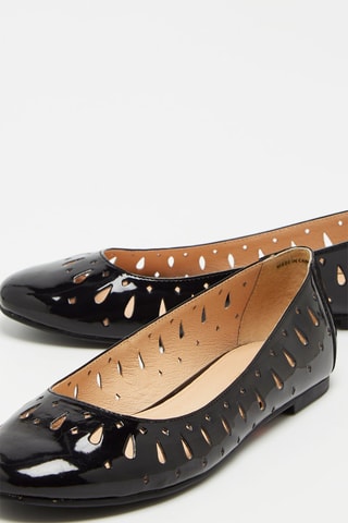 Ballerine in vernice - Nero