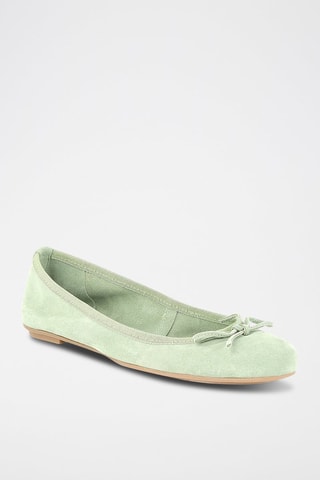 Ballerine in pelle scamosciata Geniale - Verde