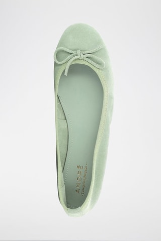 Ballerine in pelle scamosciata Geniale - Verde