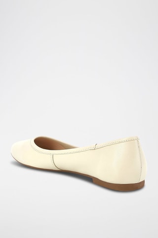 Ballerine in pelle Insouciante - Bianco