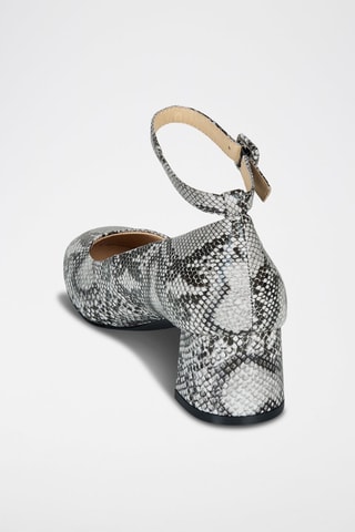 Mary Janes met Hak Grijs en Zwart
